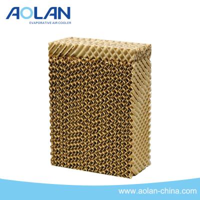 China Aolan Evaporative Cooling Pad Honeycomb Glass Filter For Air Cooler Pad Cooling Manufacturer for sale