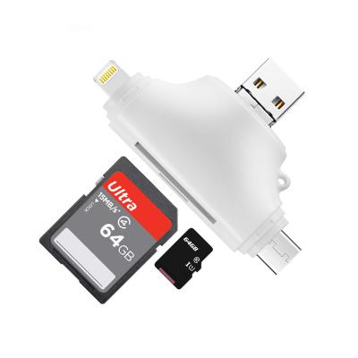 China Micro Flash Drive 4 in1 USB Y Type C OTG TF Card Reader for iPhone Android IOS USB C for sale