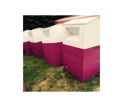 China Manufacturer Supply Outdoor Chinese Donation Bin Clothing Charity Recycling Bin for sale