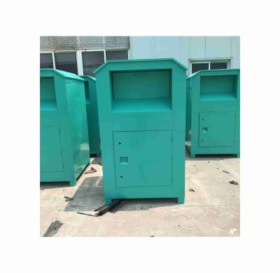 China Factory Outdoor Sale Cheap Used Large Outdoor Clothing Recycling Bin Donation Box For Old Clothes for sale