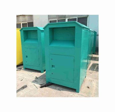 China 2021 outdoor new design best price clothing home made recycling bins for public for sale