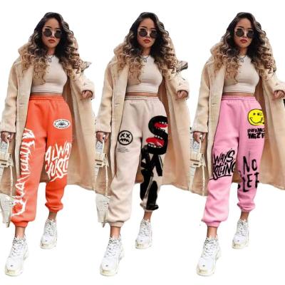 China Ikebel Viable 2022 Autumn Thick Sweatpants Women Elastic Waist Fashion Streetwear Clothes Joggers Trousers For Women for sale