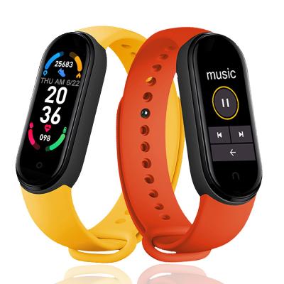 China 2021 Touch Screen Sports M6 Bestselling Silicone Watch Reloj Inteligente Fitness Tracker M5 M6 Wristband Men and Women Sports Smart Watches for sale