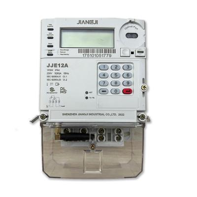 China Single-phase Digital STS Energy Meter Single Phase Prepaid Electric Meter Prepaid Electricity Payment Meter JJE12A for sale