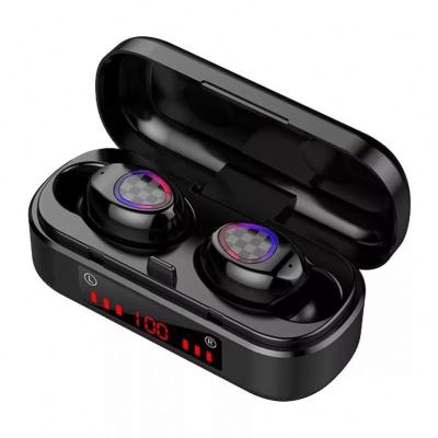 China Led Power Show 2022 New Blooth Stereo Wireless Earbuds 5.2 Tws Mini Headphones Handfree 9D Earbuds V7 With Charging Box for sale