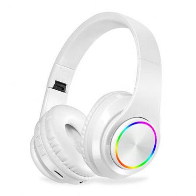 China Perfect B39 Noise Folding Headphones Wireless Headphones Portable Headphone Mp3 Player With Microphone Led Colored Lights Compatible for sale