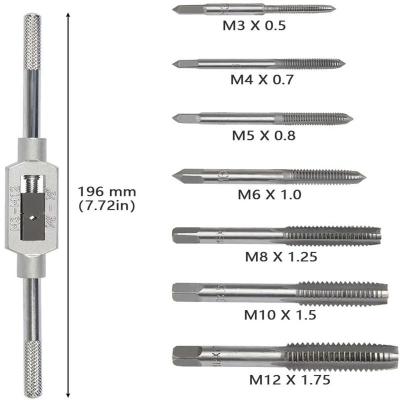 China Low Price Factory 8PCS M3-M24 HSS Thread Tap Die Thread Adapter High Quality Tap and Die Set zu verkaufen