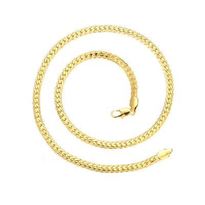 China FASHIONABLE Hot Selling Men's Gold Plated 5mm Necklace Explosion Style 925 Crop Hip Chain Silver Plated Big Hip Hop Chain for sale