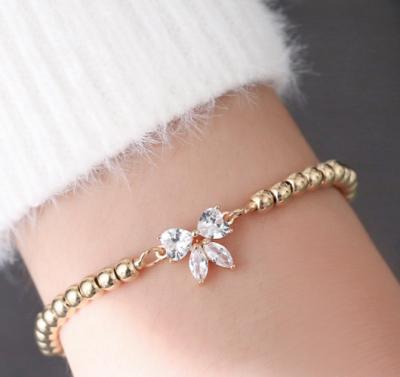 China Wind FASHIONABLE bow CIA Korean version of the literary candy student bracelet beaded adjustable jewelry for sale