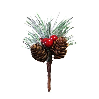 China Artificial Christmas Snow Spray Needle Props Pinecone Berries Christmas Gift Box Decorations Christmas Festive Decorations for sale