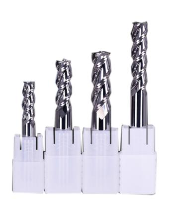 China Flat Cutting 3 Flute Milling Cutter Carbide End Mill New General High Speed ​​Design For Steel for sale