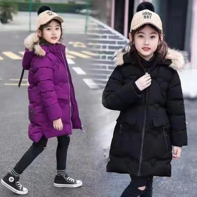 China 2021 Winter Sustainable Coat With Collar Thick Children's Fur Coat And Hooded Coat For Ages 3-12 for sale