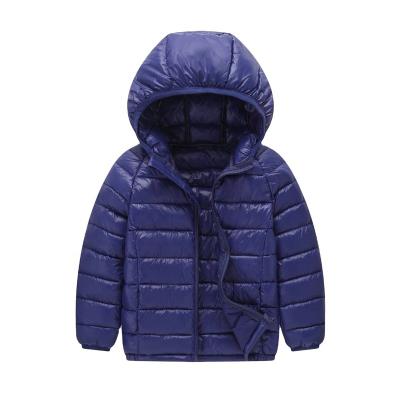 China Lightweight durable kids and thin down cotton jacket for boys and girls, kids hooded coat, children's coat and baby coat for sale