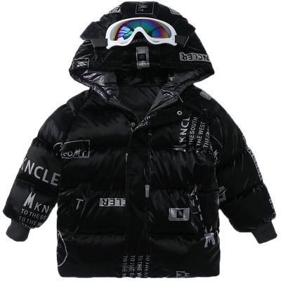 China 2021 viable eye style children's down coat luminous face thickened boys' new style down coat of foreign style for sale