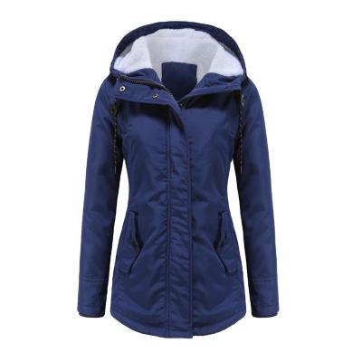 China Autumn Winter Viable Winter Thick Padded Cotton Clothes Warm Padded Cotton Clothes Ladies Casual Hooded Coats for sale