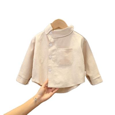 China Children's wear boy's shirt spring shirt baby autumn jacket breathable children and autumn new style foreign children's long sleeve for sale