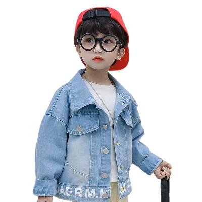 China Fashion Anti-wrinkle Long Sleeve Children's Jean Jackets Kids Boy Denim Jeans Jacket for sale