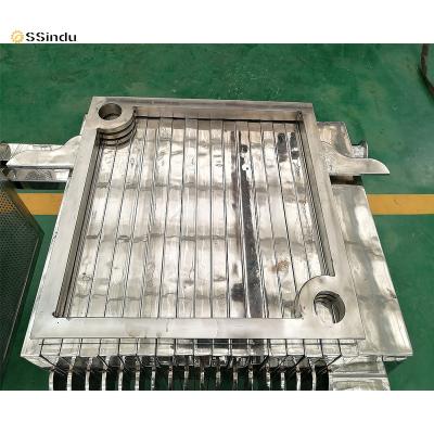 China Round Filter Press Accessories Stainless Steel PP Cast Iron Diaphragm Filter Press Plate for sale