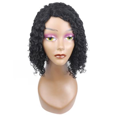 China Jerry Curly Wave Human Hair Jerry Curl Wig Score Partial Lace Wigs For Women HD Color Lace Front Wig Hair Vendors for sale