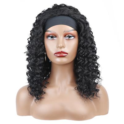 China Brazilian Hair Wigs Headband Wig Headband Wholesale Hair Wigs For Jerry Kinky Curly Wig Grip Deep Curl Hair Color Women Body for sale