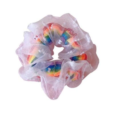 China Gauze Hairs Ring Rubber Band Ponytail Hair Rope Scrunchy Headbands Headband Soft Soft First Feeling for sale