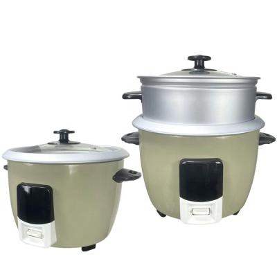 China Automatic Heating System Deluxe Drum Form Electric Rice Cooker With Glass Top Lid Easy For Control Food for sale