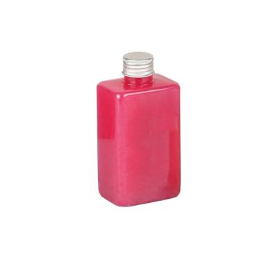 China Square Disposable Short Fat Drink Bottle 300ml 400ml 50ml With Aluminum Cap for sale