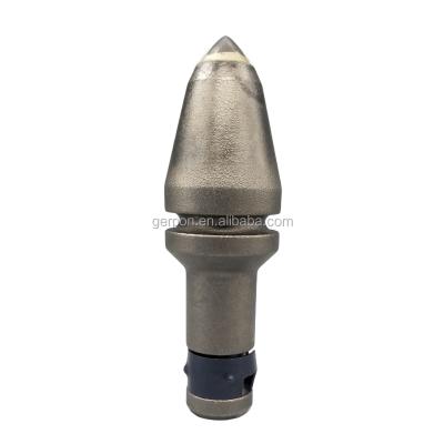 China Construction worksÂ   Bullet Bit Round Shank Chisel Rock Bullet Hole Pile Tools Foundation Drilling Industry Auger Bit for sale