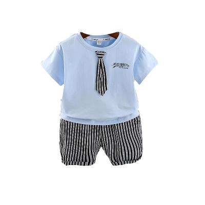 China Breathble Baby Boy Fashionable Clothing Sets Comfortable Polo T-shirt Shorts Kids Clothes Set Summer Outfit For Kids for sale