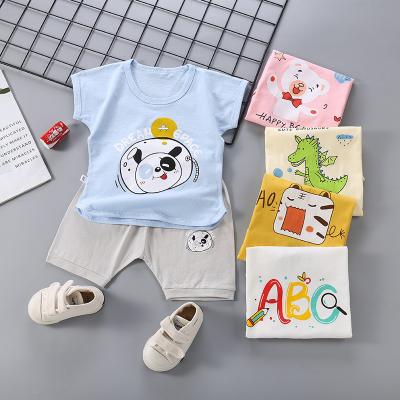 China Wholesale Casual Toddler Kids Clothes Short Outfits Shorts Top Korean Kids Summer Style Baby Boy Shorts Two Piece Set Clothing for sale