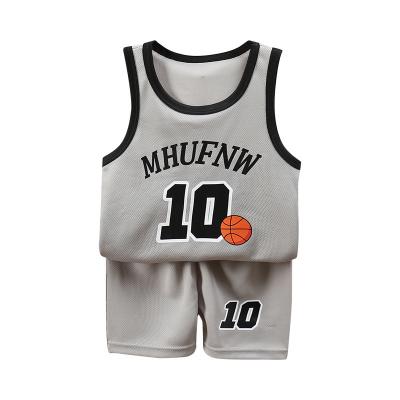 China Hip Hop Toddler Tracksuit Clothing Sets Kids Boy Clothes Summer Outfit Baby Boy Girl Letters Fail Top Shorts Kids Basketball Tank Top for sale