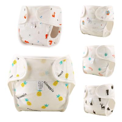 China Printed Baby Cloth Diapers With Pocket Diaper Toddler Baby Training Adjustable Inserts Washable And Reusable Underwear for sale