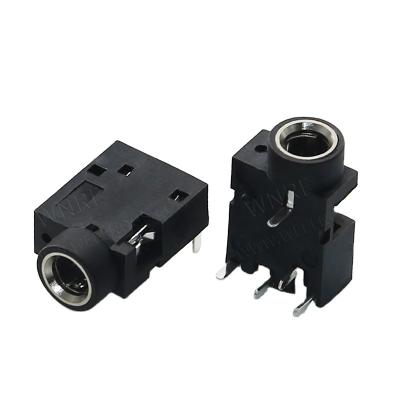 China PJ-352 3.5mm Jack Socket Female Audio Headphone Plastic Stereo Plug Connector Earphone Jacks for sale