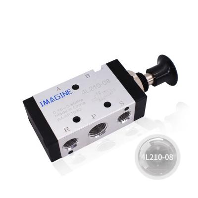 China General Airtac Type Air 2 Solenoid Valve 4L210-08 Pneumatically 5 Position Electric Valve for sale