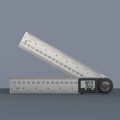 China 304 Stainless Steel Multifunction Adjustable Digital Stock Type Finder Angle Measuring Ruler for sale