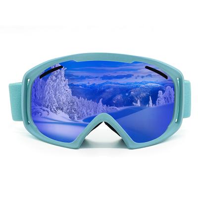 China Good Quality Double Lens Cylinder Reinforced Sports Goggles OEM Magnetic Snowboarding Goggles for sale