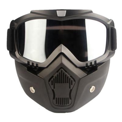 China Free Sample UV Proof Protection Sport Motorcycle Glass UV Goggles With Open Face Helmet for sale