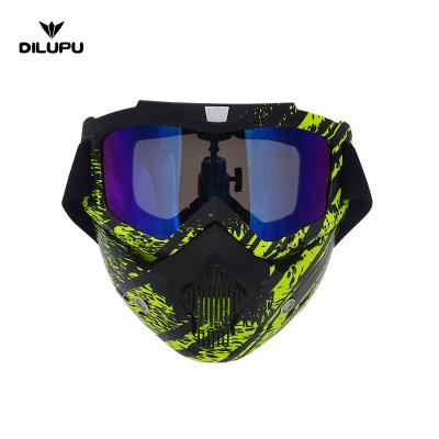 China Best Price Fashion Windproof Goggles With Removable Mask Game Mask Prototype for sale