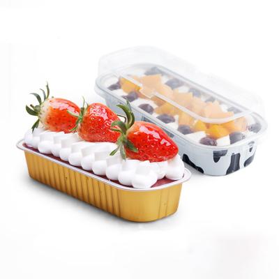 China Baking Disposable Cup Aluminum Foil 200ML Food Container Use Tools Microwave Heating Coated Cooking Box for sale