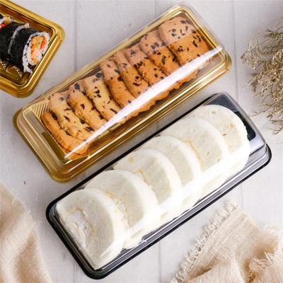 China Disposable Disposable Cookie Sushi Container Food Grade PP Box Packaging Cake Takeout Boxes for sale