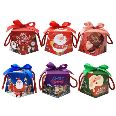 China Recyclable Christmas Gift Box Flannel Gift Bag Kids Candy Bag for sale