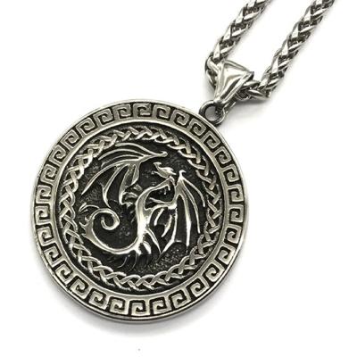 China New Popular Fashion vintage Jewelry Men 316 Stainless Steel Wholesale Norse Viking Rune Vegvisir Pendant party gift Geometric for sale