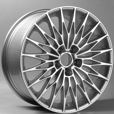 China ALLOY 20 inch black rims with chrome lip for sale