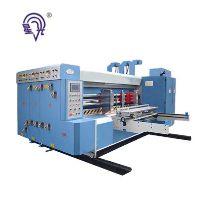 China Flexo tyap 3 colors carton/pizza box corrugated flexo printing machine/printing die cutting machine for sale