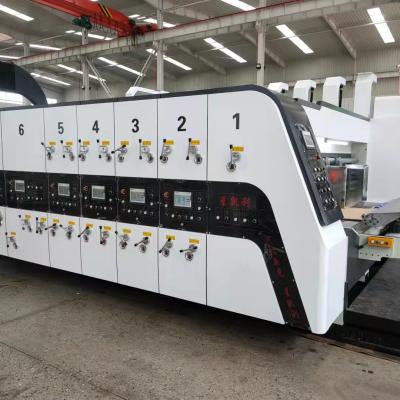 China Flexo Typ Lowest Price Corrugated Cardboard Box Printing Die Cutting Machine for sale