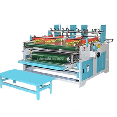 China Food XKL Brand Folder Pre Lock Gluer Machine /Compression Type Bottom Glue Box Machine Hot Corrugated Cardboard Machine for sale