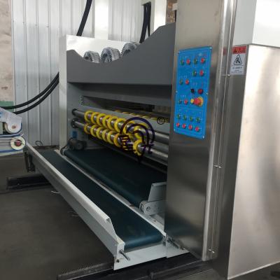 China Building material shops pressing vacuum adsorption lead edga feeding printing machine with slotting for sale