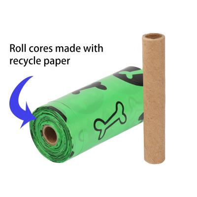 China Stocked New Christmas Gift Pet Trash Bag Biodegradable Dog Bone Print Bag Dog Poop Bag Compostable for sale