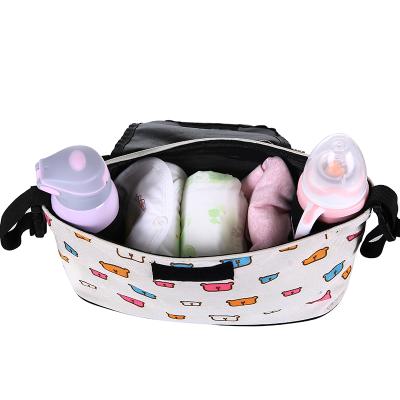 China New Universal Water Resistant Diaper Bag Multifunction Stroller Organizer With Stroller Baby Bag Fits For Stroller for sale