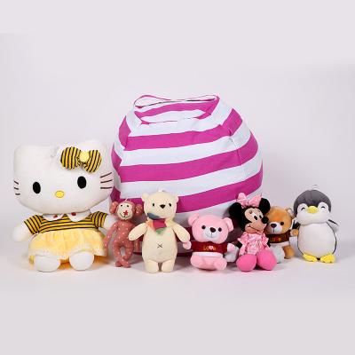 China 2021 Hot Selling Foldable Canvas Children's Storage Bean Bag Seat Chair Children's Play Bean Bags Outdoor Game for sale